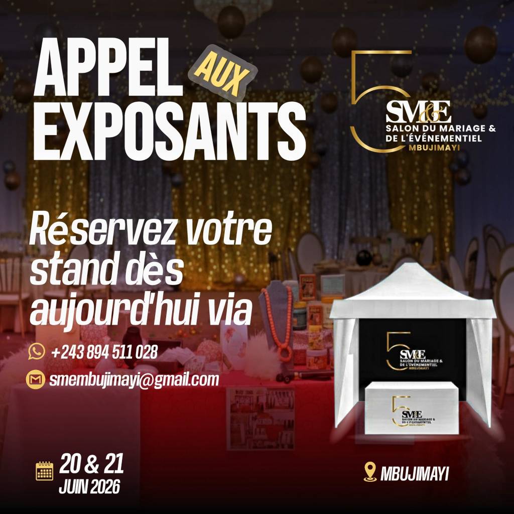 APPEL AUX EXPOSANTS ,&nbsp;Mbuji-mayi