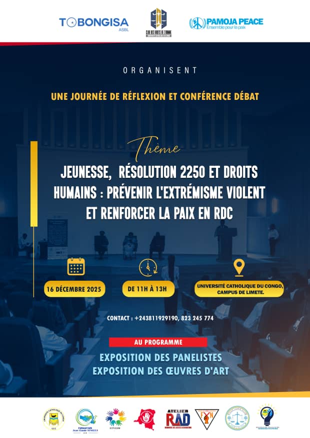 APPEL À LA PARTICIPATION – JEUNES DE KINSHASA&nbsp;!