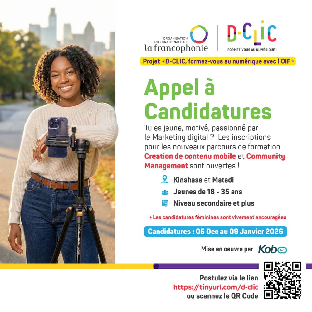 𝐀𝐏𝐏𝐄𝐋 À 𝐂𝐀𝐍𝐃𝐈𝐃𝐀𝐓𝐔𝐑𝐄𝐒 -𝐏𝐑𝐎𝐉𝐄𝐓 « 𝐃-𝐂𝐋𝐈𝐂, 𝐅𝐎𝐑𝐌𝐄𝐙-𝐕𝐎𝐔𝐒 𝐀𝐔 𝐍𝐔𝐌É𝐑𝐈𝐐𝐔𝐄 𝐀𝐕𝐄𝐂 𝐋’𝐎𝐈𝐅&nbsp;»