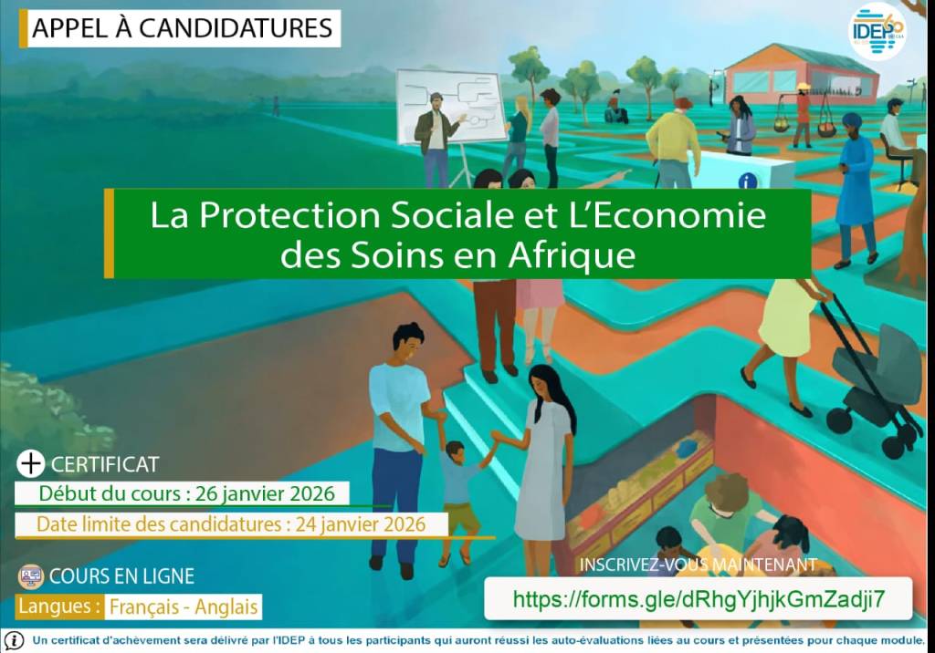 Opportunités de formation📢 APPEL À CANDIDATURES – FORMATION GRATUITE EN LIGNE&nbsp;(IDEP)